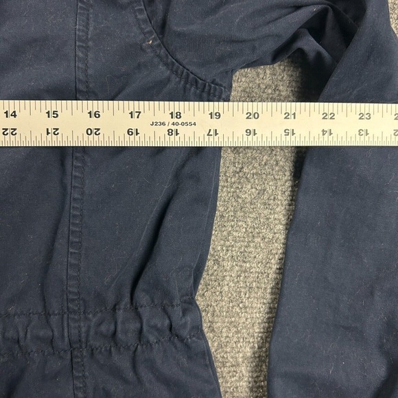 Old‎ Navy Jacket Womens Medium Blue Military Full Zip Pockets Cotton Adults - Picture 6 of 9